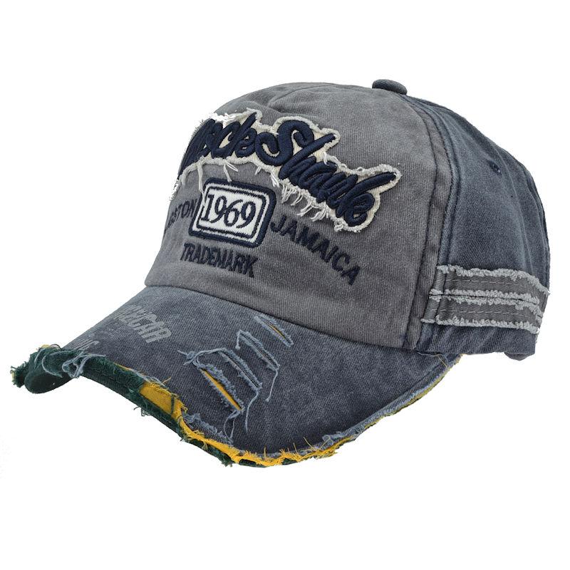 Cap Rock Shark Trucker Biker 1969 Jamaica blau